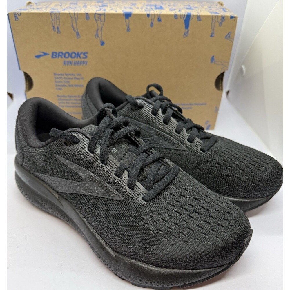 Brooks Ghost 16 Womens 6 Wide D Black Running Shoes NEW Cushion Neutral